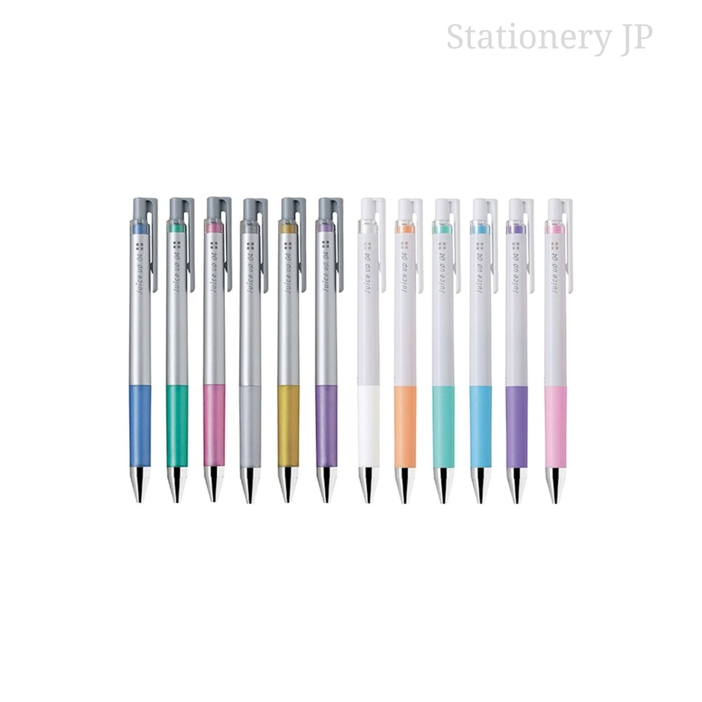 Pilot juice up 04 Retractable Gel Ink Pen, Ultra Fine Point 0.4mm, Pastel & Metalic, 12 Colors Set