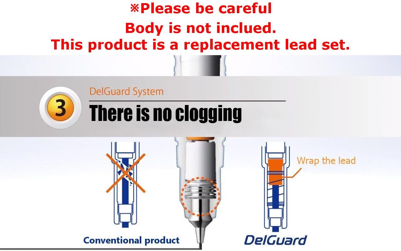 Zebra DelGuard Mechanical Pencil Leads 0.5mm HB, 5 Pack/total 200 Leads, Sticky Notes Value Set