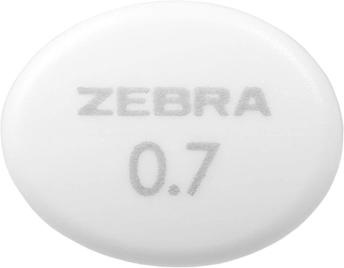Zebra Blen Retractable Ballpoint Pen, Bold Point 0.7mm, White Body, 3 Colors Ink Set