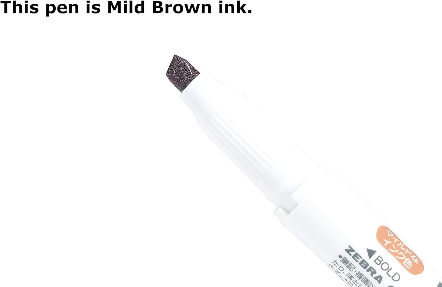 Zebra Mildliner Double-Sided Highlighter Mild Gold Ink Color, 5 Pieces Set