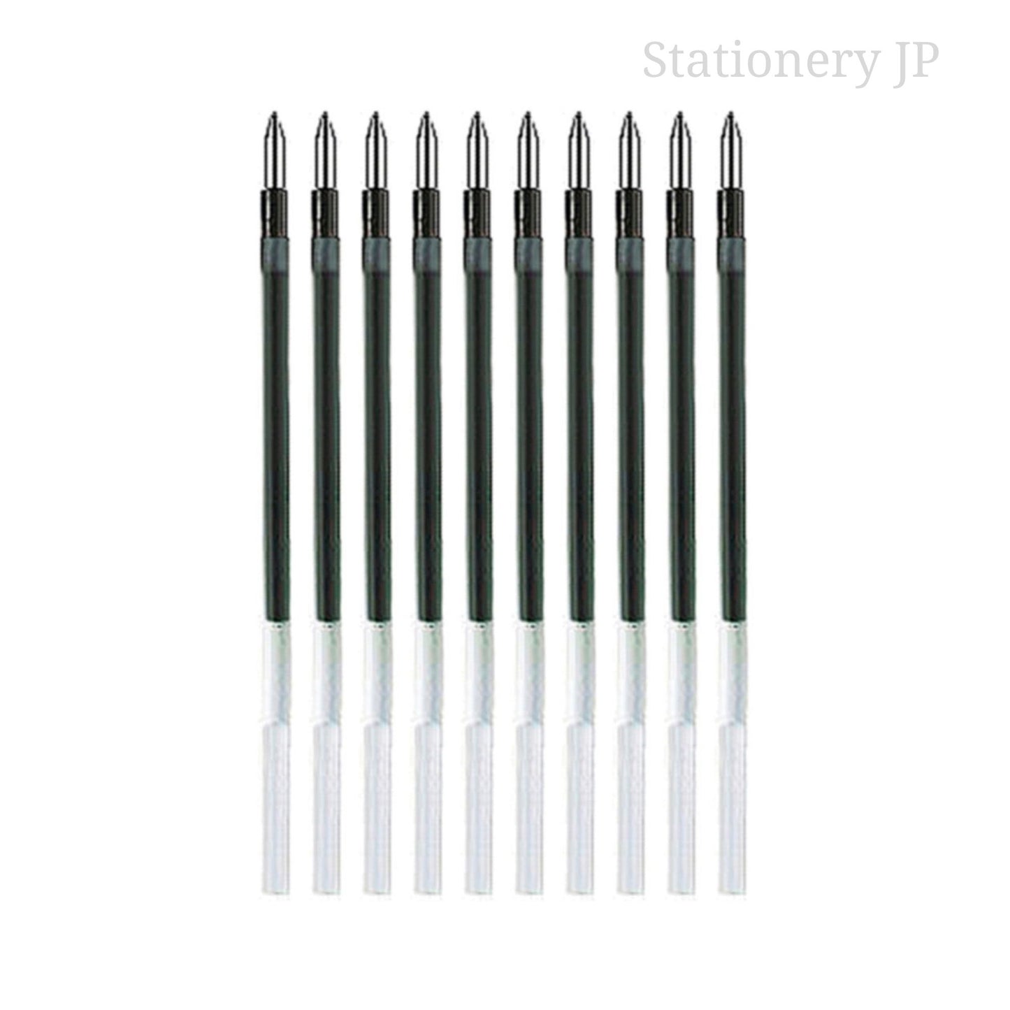 SXR-80-07 Refills for Jetstreem Ballpoint Pen, 0.7mm, Black Ink, 10 Pieces Set