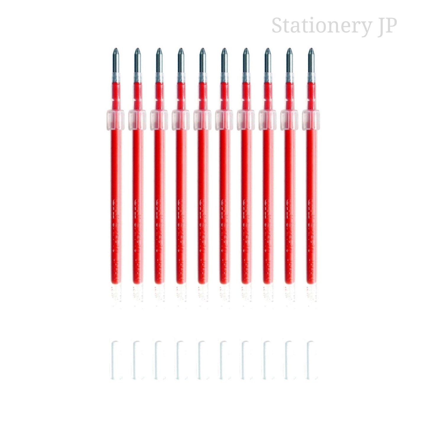 SXR-10 Refills for Jetstreem Ballpoint Pen, 1.0mm, Red Ink, 10 Pieces Set