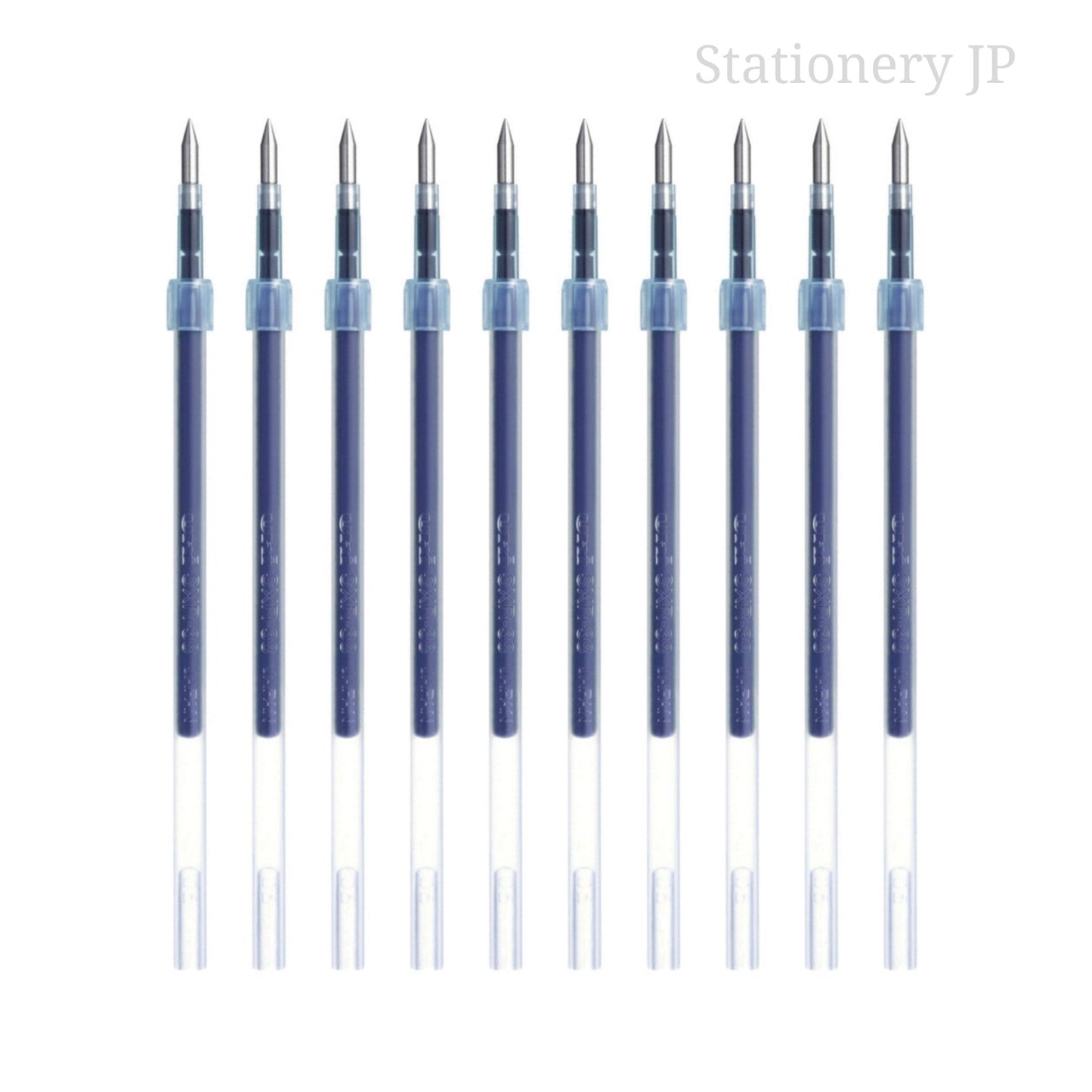 SXR-38 Refills for Jetstreem Ballpoint Pen, 0.38mm, Blue Ink, 10 Pieces Set