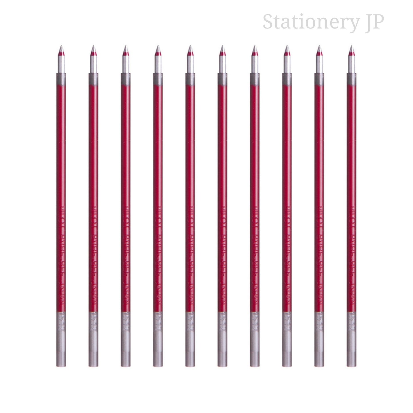 Pilot Acroball Advanced Ink Refill for Dr. Grip 4+1 Multifunction Ballpoint Pen, Extra Fine Point 0.5mm, Red, 10 Pieces Set