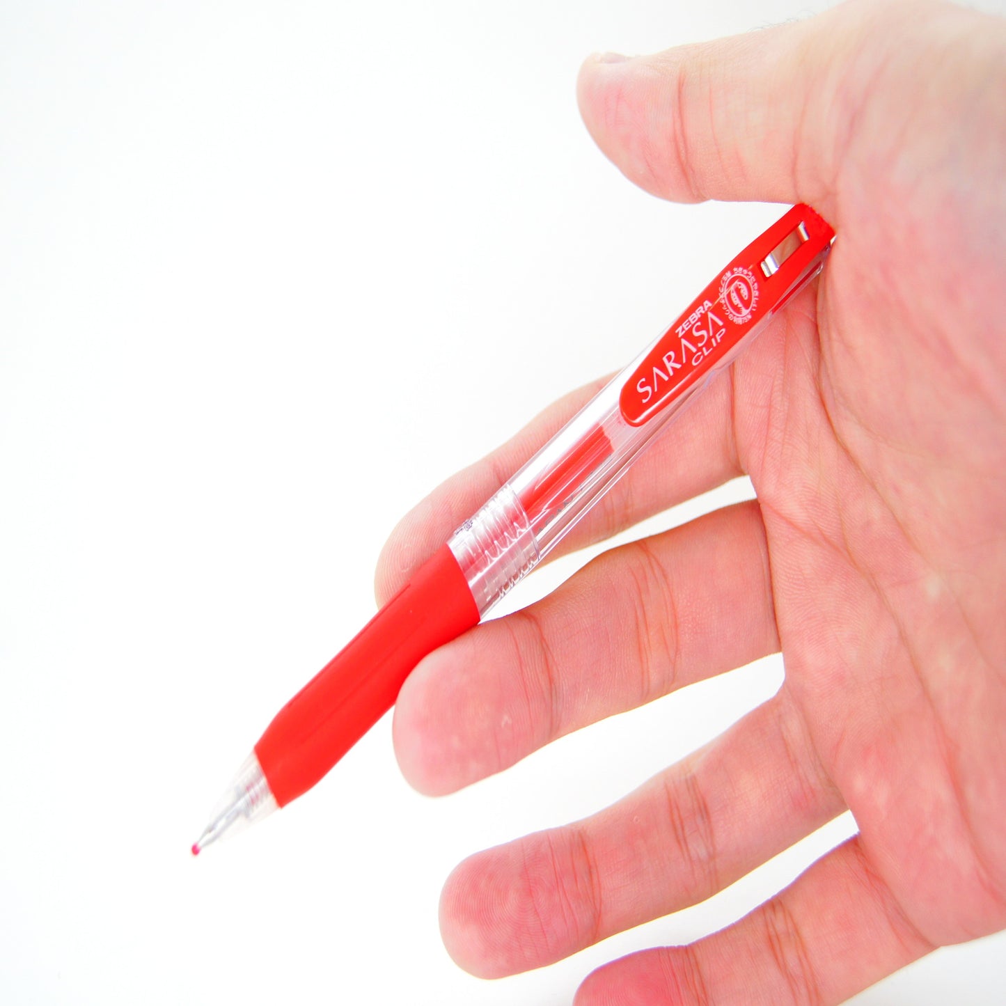 Zebra Sarasa Clip 0.5 Retractable Gel Ink Pen, Rubber Grip, 0.5 mm, 20 Color Ink