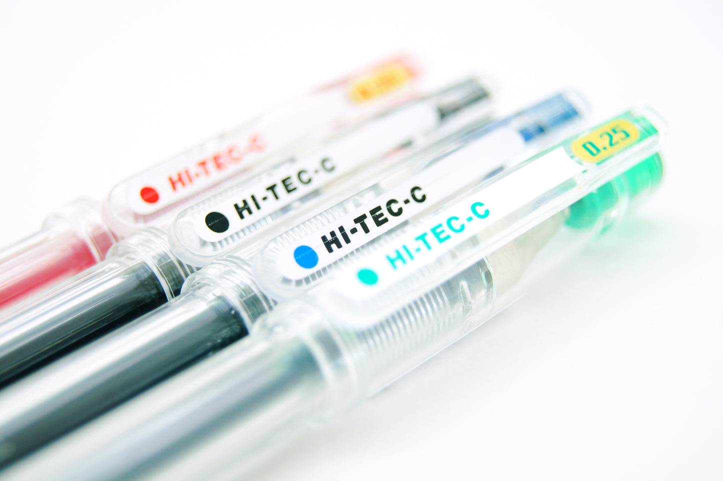 Pilot Hi-Tec-C 04 Gel Ink Pen, Ultra Fine Point 0.4mm, Red Ink, 5 Pieces Set