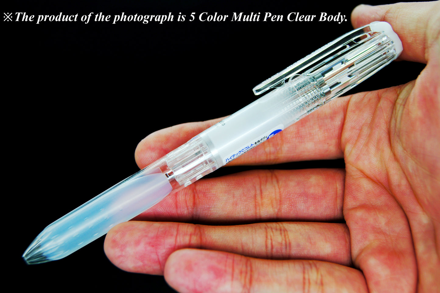Pilot Hi-tec-c Coleto 4 Color Multi Pen Body Component, Dot Pattern, Rubber Grip, 3 Pieces Set
