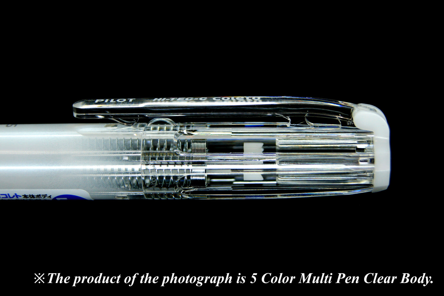 Pilot Hi-tec-c Coleto 4 Color Multi Pen Body Component, Dot Pattern, Rubber Grip, 3 Pieces Set