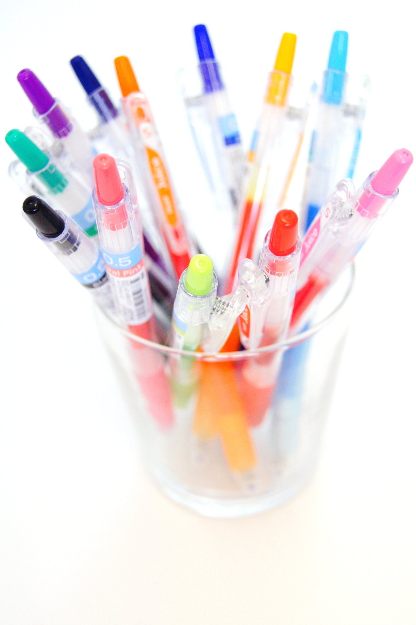Pilot Juice 038 Retractable Gel Ink Pen, Ultra Fine Point, 0.38mm, 5 Colors Set