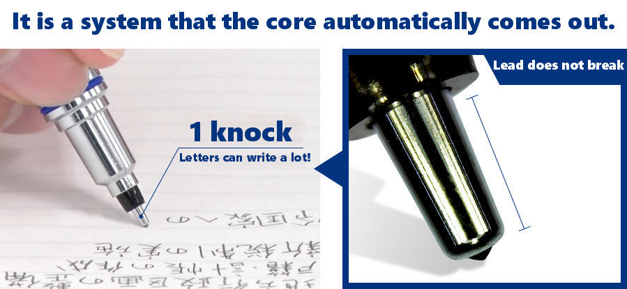 Kuru Toga Advance Auto Lead Rotation Mechanical Pencil 0.5 mm, Body Color(Black/Red/Navy), 3 Pieces Set