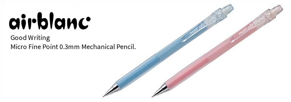 Pilot AirBlanc Mechanical Pencil 0.3mm 6 Color Body(Soft Blue/Green/Pink/Orange/White/Violet) Pens, 6 Pieces Set
