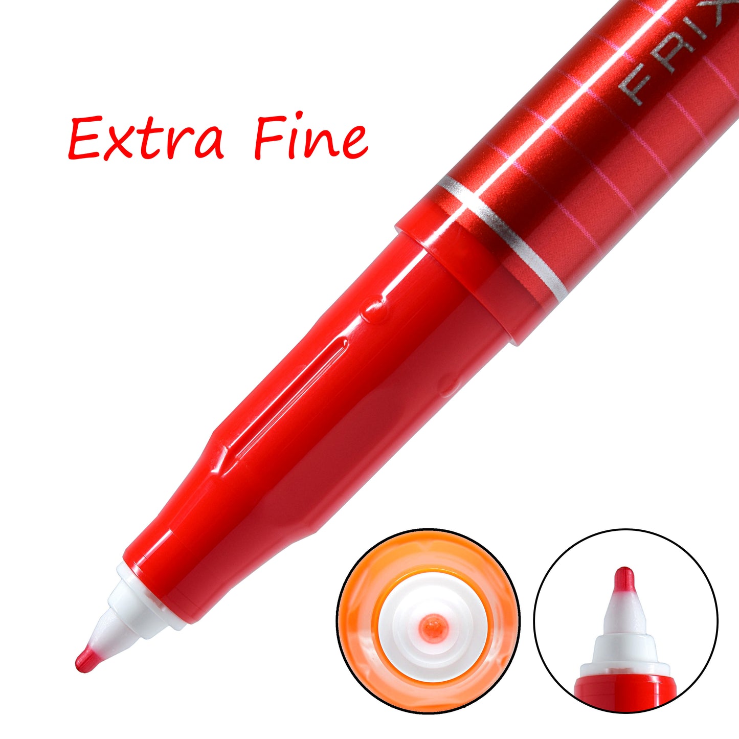 Pilot Frixion Fineliner Erasable Marker Extra Fine Point 12 Colors Set with Eraser