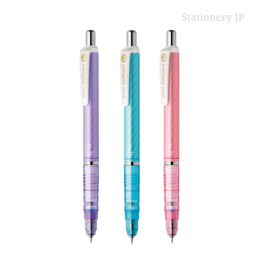 Zebra DelGuard Mechanical Pencil 0.3mm, 3 Color Body (Violet/Light Blue/Pink)