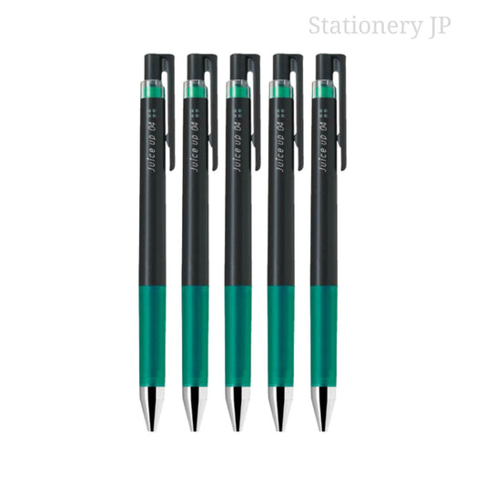 Pilot Juice up 04 Retractable Gel Ink Pen, Ultra Fine Point, 0.4mm, Green Ink, 5 Pieces Set