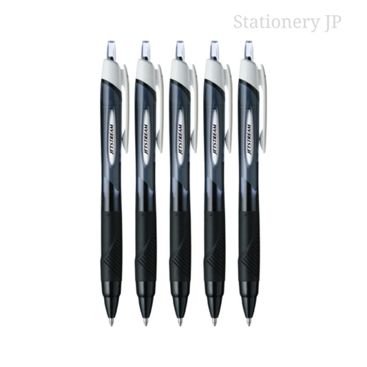 Jetstream Retractable Ballpoint Pen, Bold Point 1.0mm, Black Ink, 5 Pieces Set