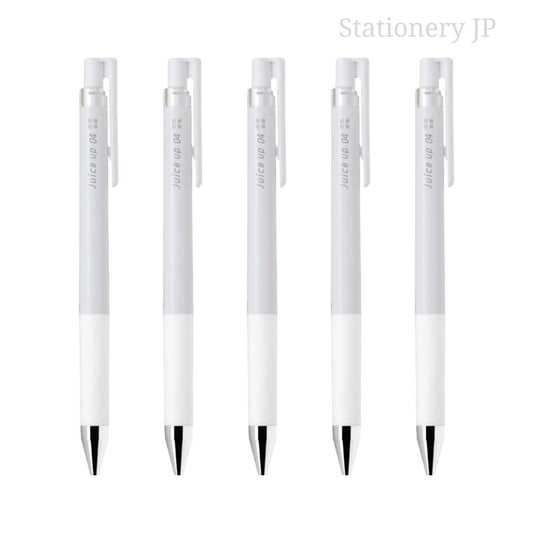 Pilot Juice up 04 Retractable Gel Ink Pen, Ultra Fine Point, 0.4mm, White Ink, 5 Pieces Set