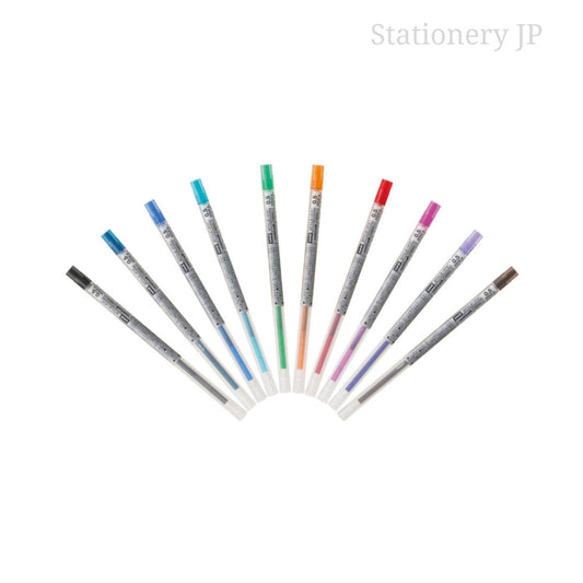 Signo Gel Ink Refills for Style Fit Gel Multi Pen 0.5mm 10 Colors Set