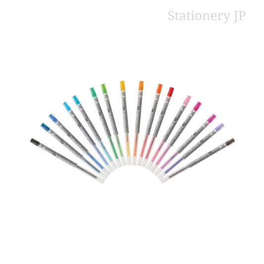Signo Gel Ink Refills for Style Fit Gel Multi Pen 0.5mm 16 Colors Set