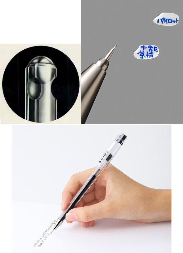 Pilot Hi-Tec-C 03 Gel Ink Pen, Micro Fine Point 0.3mm, Black Ink, 5-Pack,