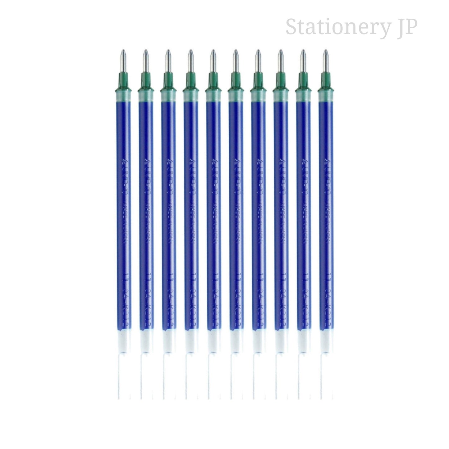 UMR-10 Refills for Signo Gel Ink Ballpoint Pen, UM-153, 1.0mm, Blue Ink, 10 Pieces Set