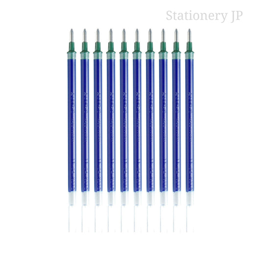 UMR-10 Refills for Signo Gel Ink Ballpoint Pen, UM-153, 1.0mm, Blue Ink, 10 Pieces Set