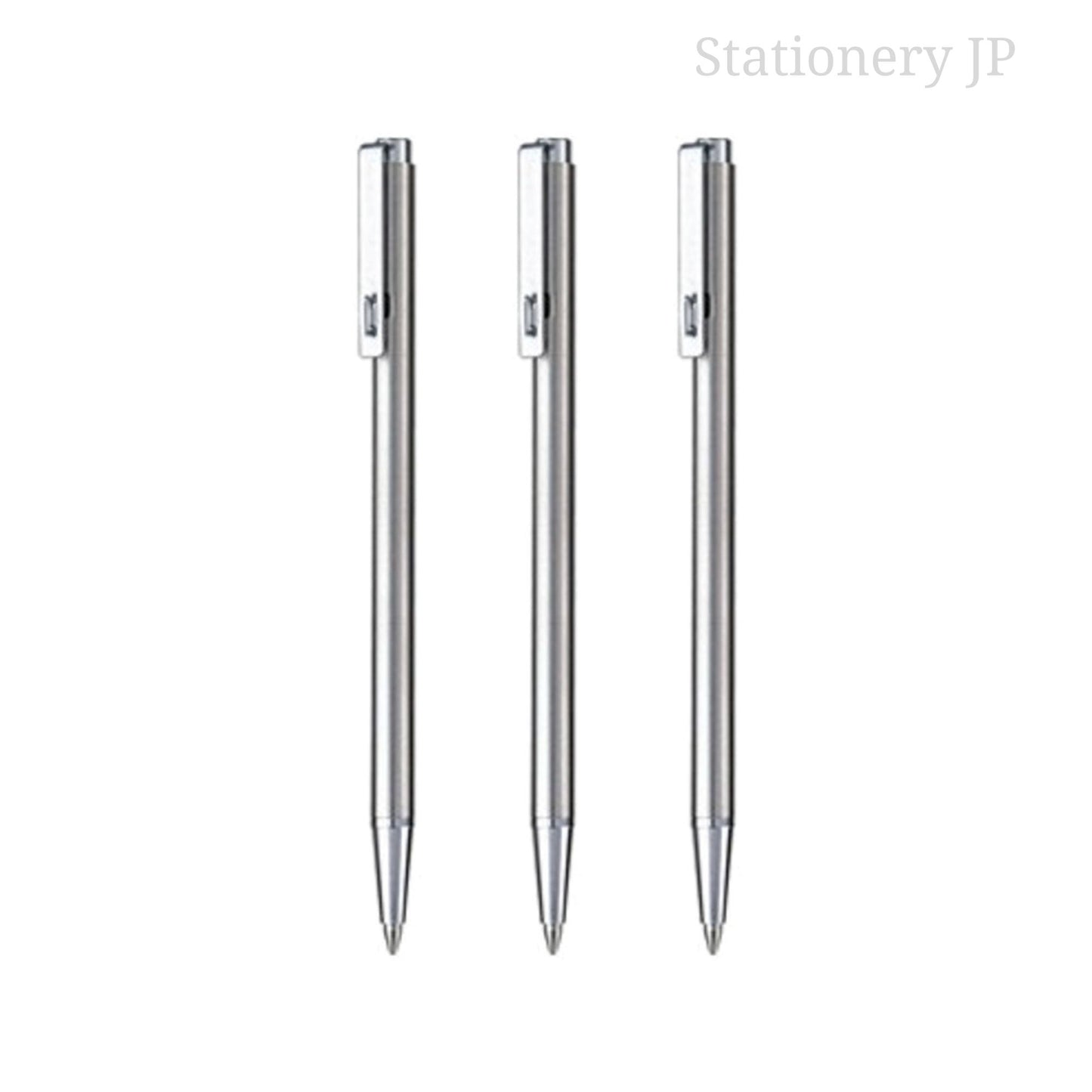 Zebra Techo T-3 Mini Ballpoint Pen for Notebook, 0.7 mm, Black Ink, 3 Pieces Set