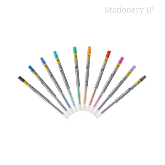 Signo Gel Ink Refills for Style Fit Gel Multi Pen 0.38mm 10 Colors Set