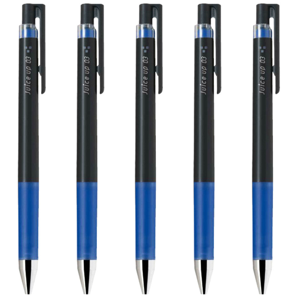 Pilot juice up 03 Retractable Gel Ink Pen, Hyper Fine Point 0.3mm, Blue Ink, 5-Pack